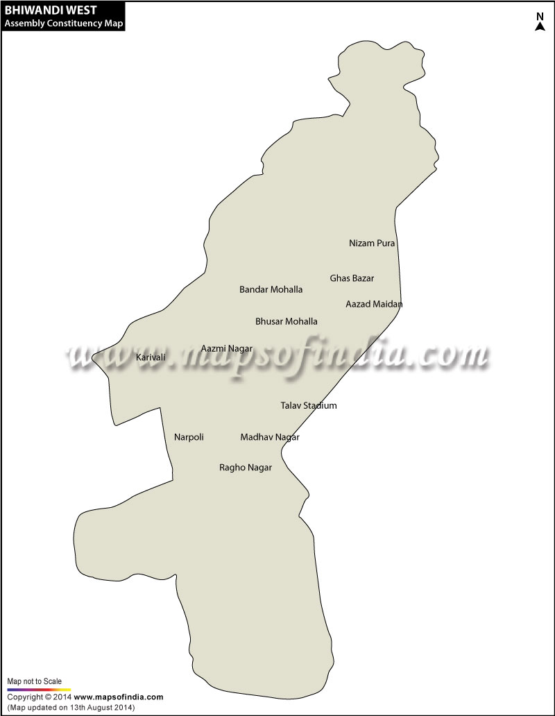 Bhiwandi West Assembly Vidhan Sabha Constituency Map And