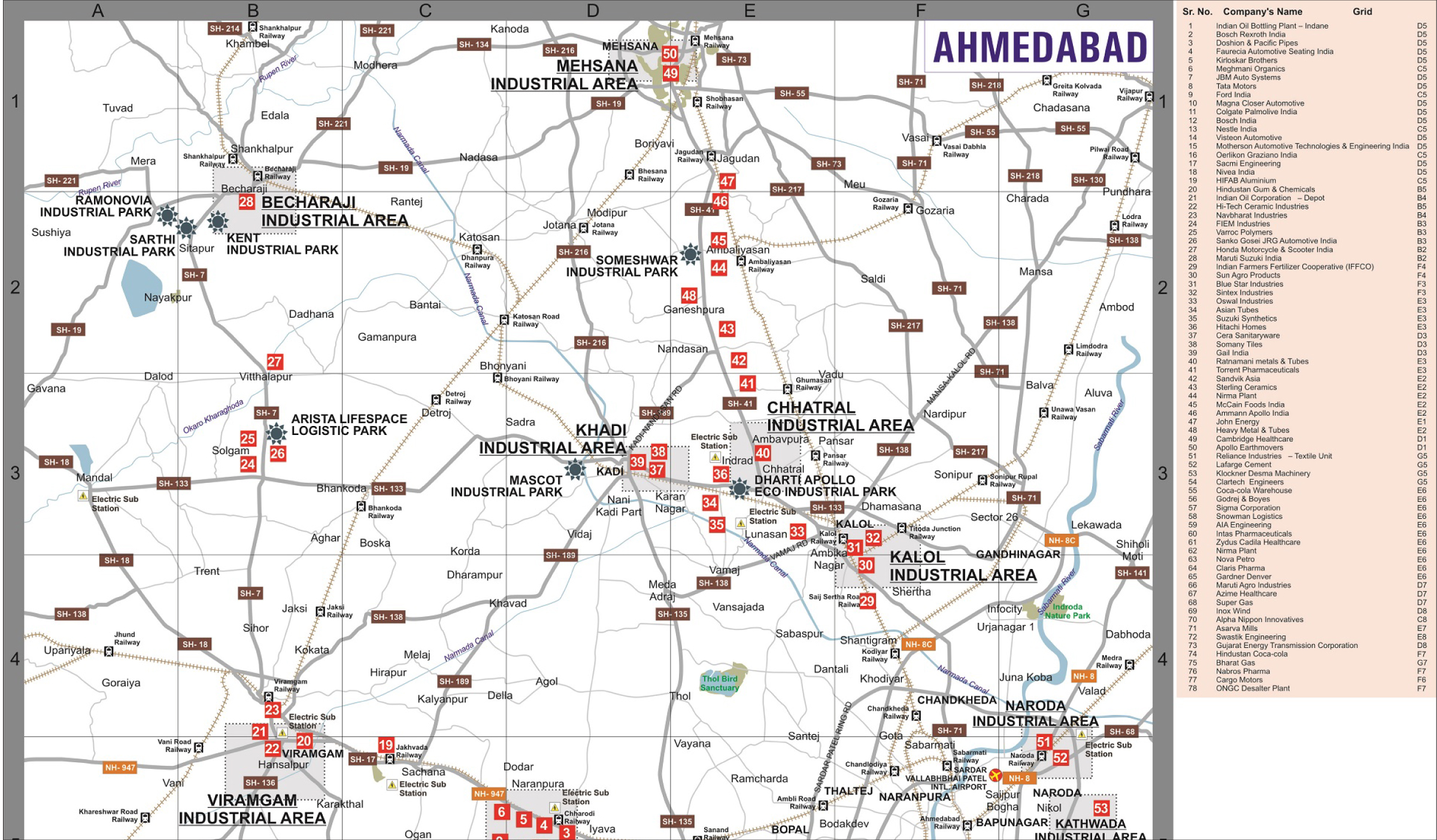 ahemdabad-map