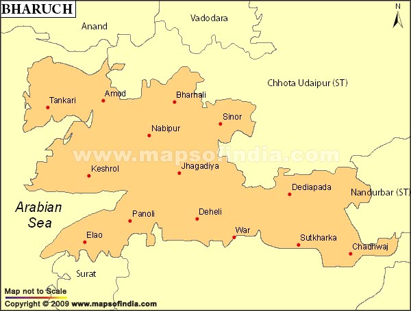 Bharuch Map