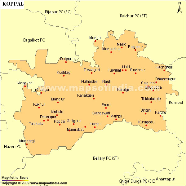koppal district map