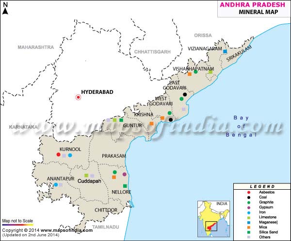 Andhra Pradesh Mineral Map