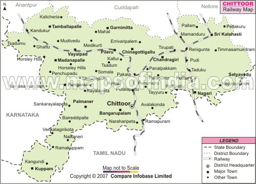 Chitoor Railway Map
