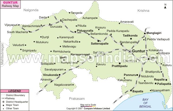 Guntur Railway Map