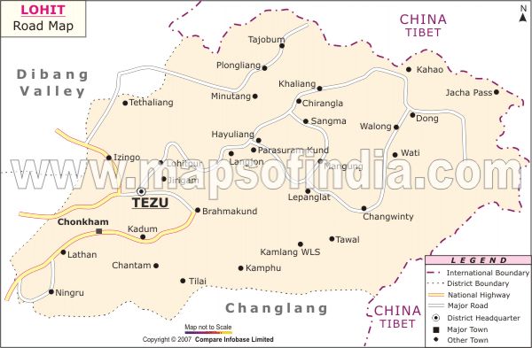 Road Network of Lohit