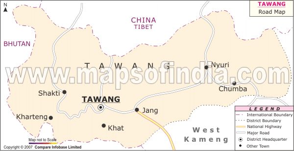 Road Network of Tawang