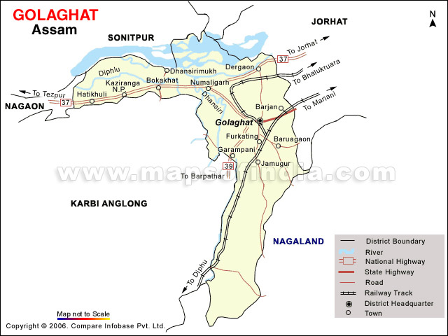 District Map of Golaghat