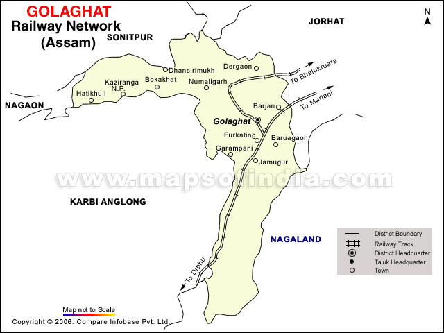 Golaghat Railway Map