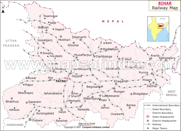 Railway Network of Bihar