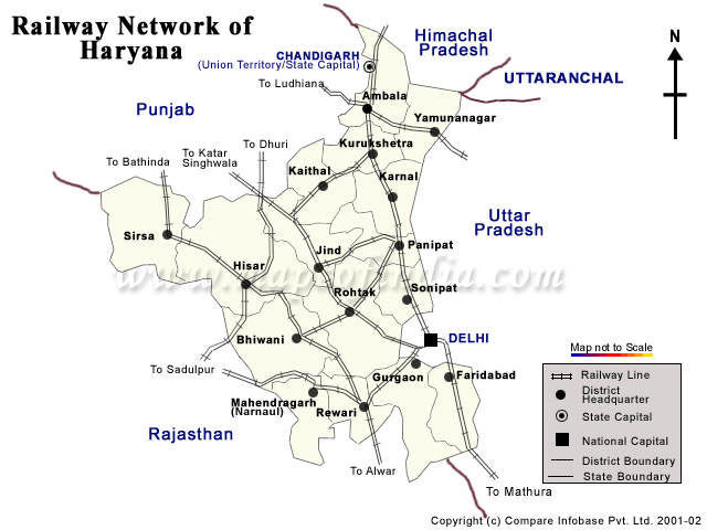 Railway Network of Haryana