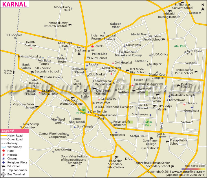 City Map of Karnal