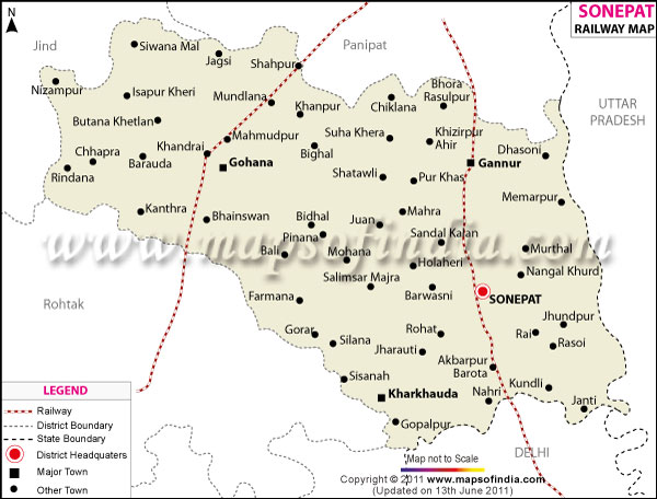 Sonipat Map