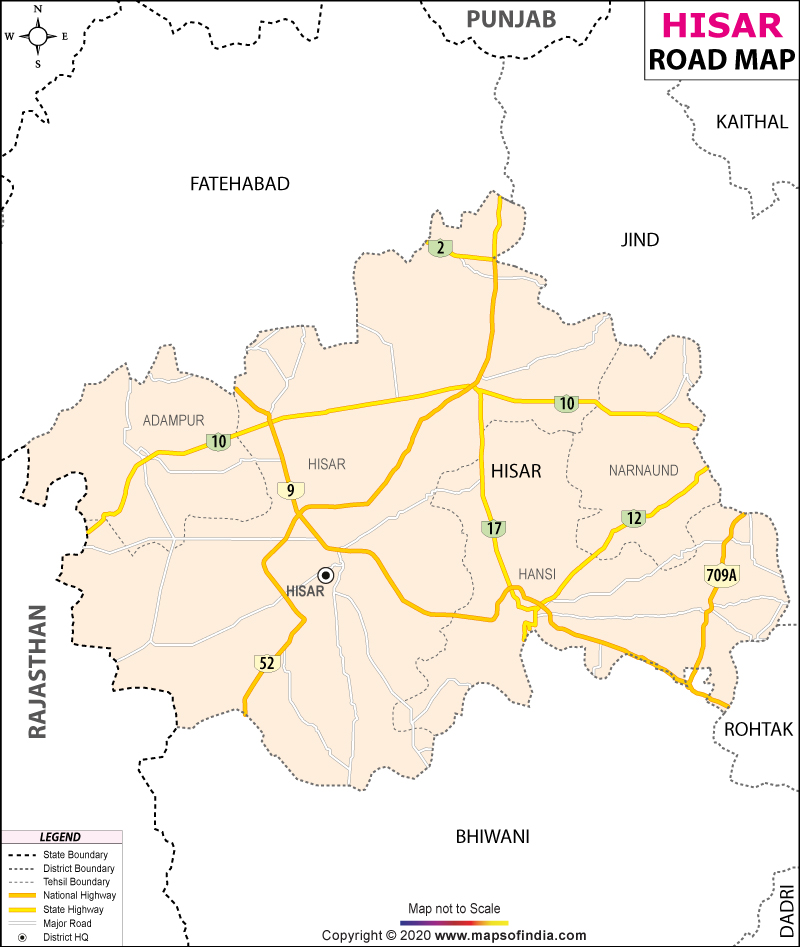 Hisar Map
