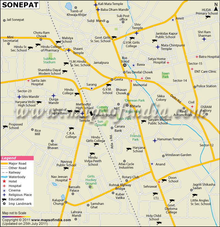 Sonipat Map