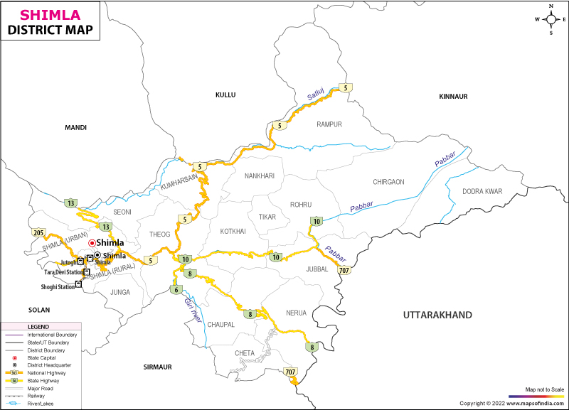 District Map of Shimla