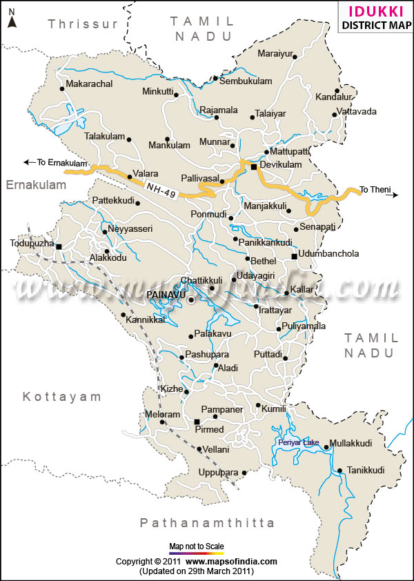 Pathanamthitta District Map