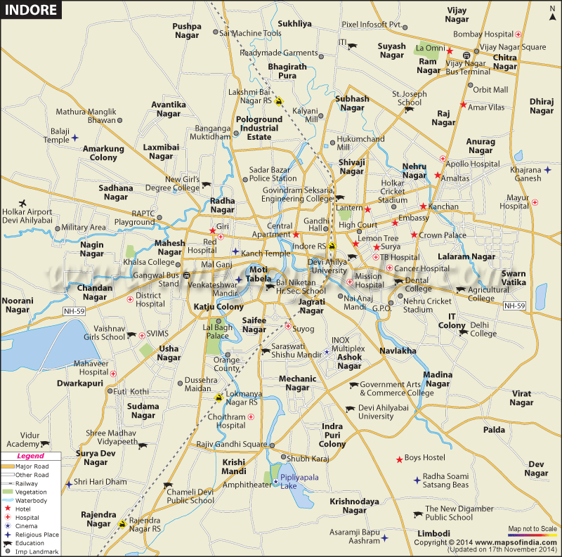 map indore