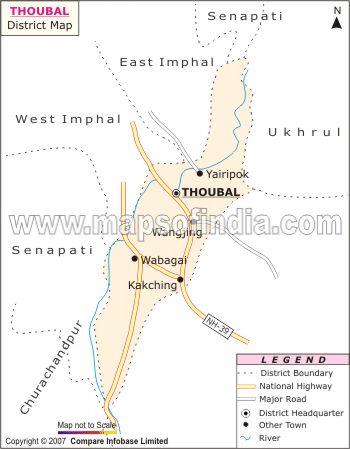 District Map of Thoubal