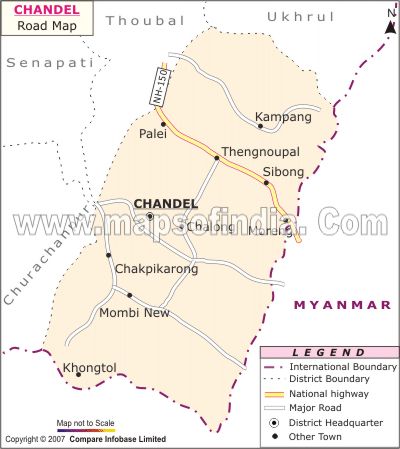 Road Network Map of Chandel