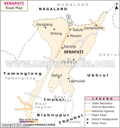 Road Map of Senapati