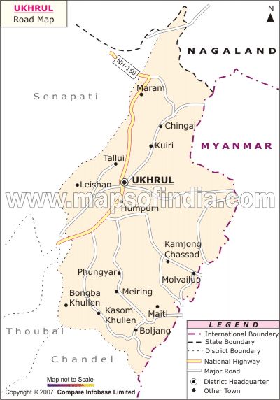 Ukhrul Road Network Map