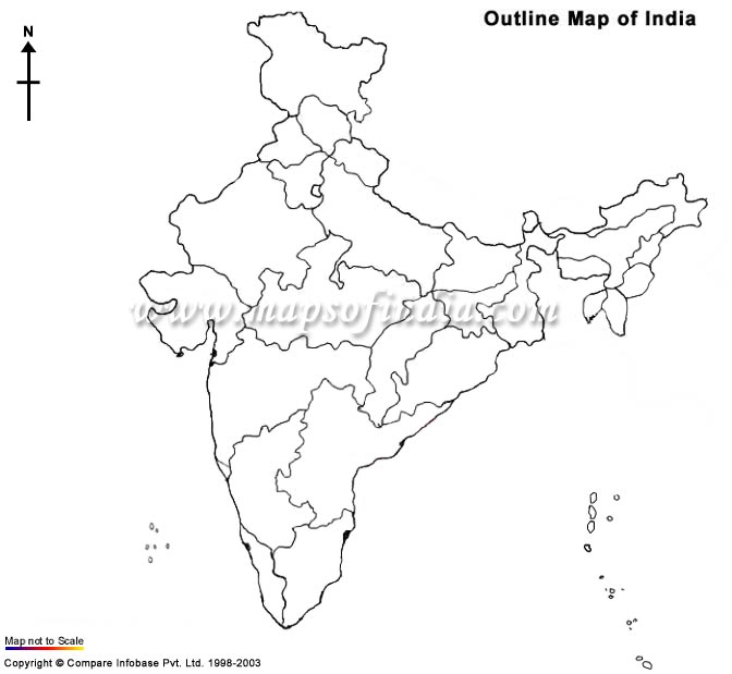 Indian Blank Map