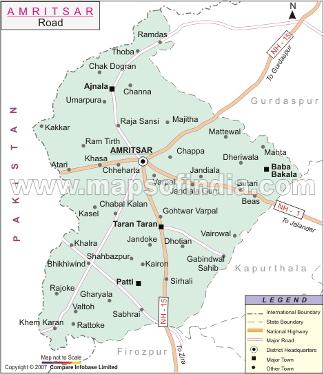 Amritsar Road Map