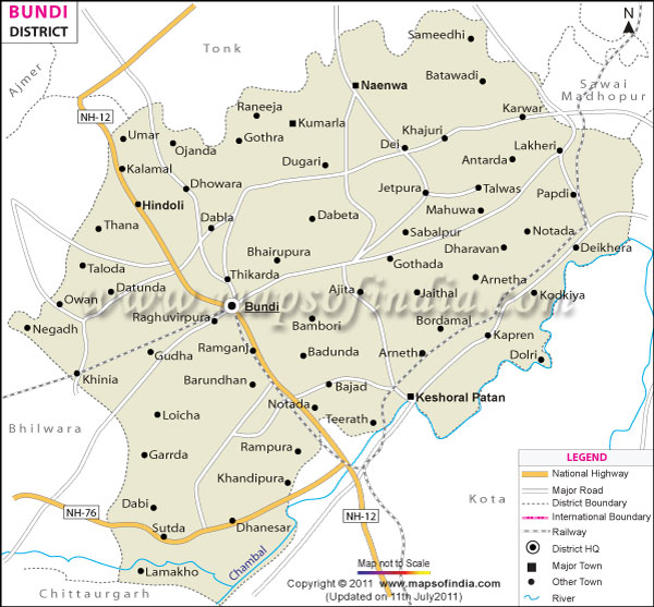 District Map of Bundi