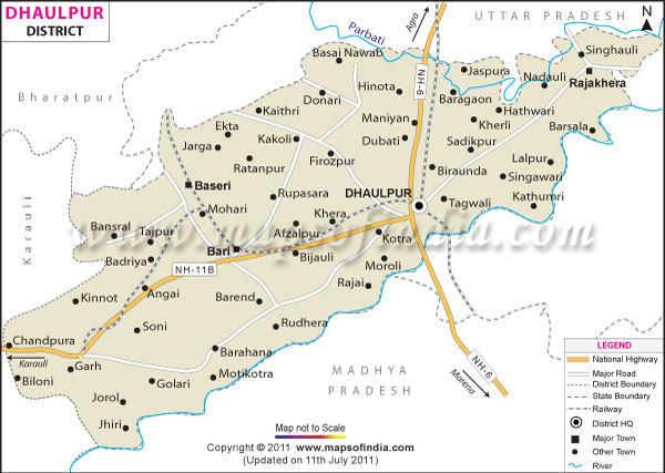 District Map of Dholpur