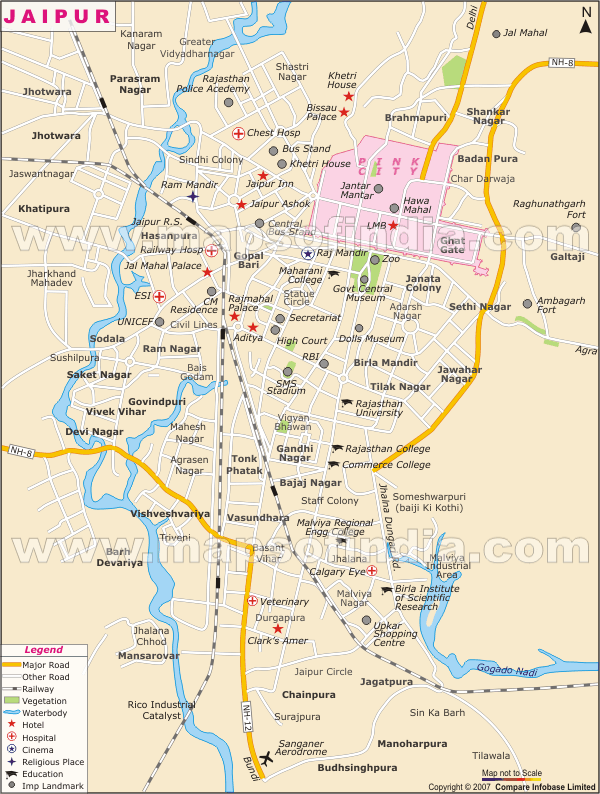 Jaipur Map