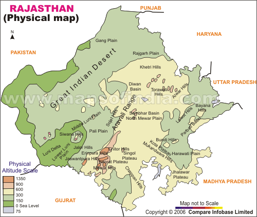 Rajasthan Map