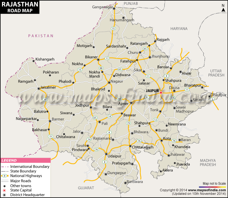Road Map Of Rajasthan Pdf