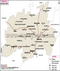 Dindigul Railway Map