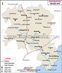Pudukkottai Railway Map