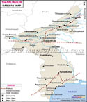 Thanjavur Railway Map