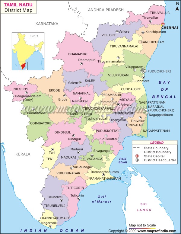 Tamil Nadu Map