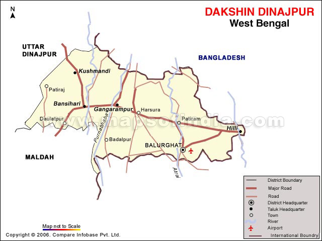 Dakshin Dinajpur District Map