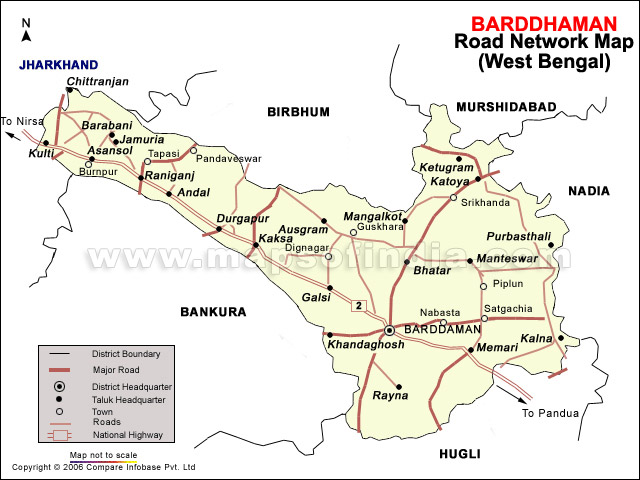 Barddhaman Road Map