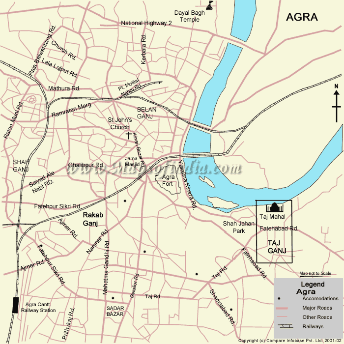 Taj Mahal Map