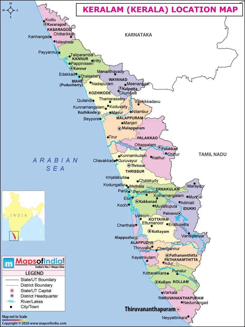 Keralam location map