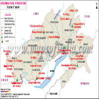 Arunachal Pradesh Travel Map