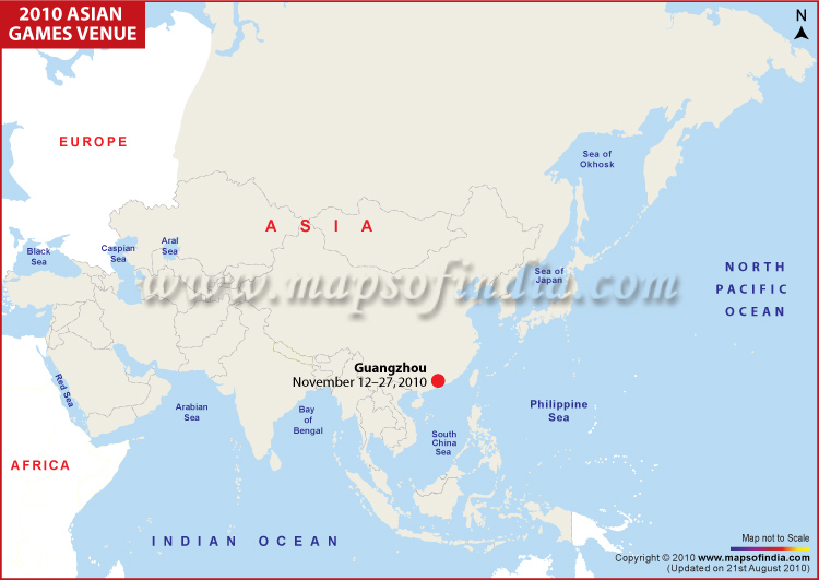 2010 Asian Games Venue Map