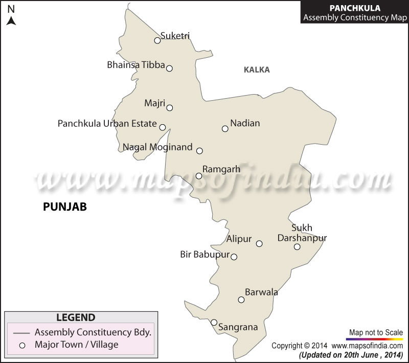 Panchkula Assembly (Vidhan Sabha) Constituency Map and Election Results