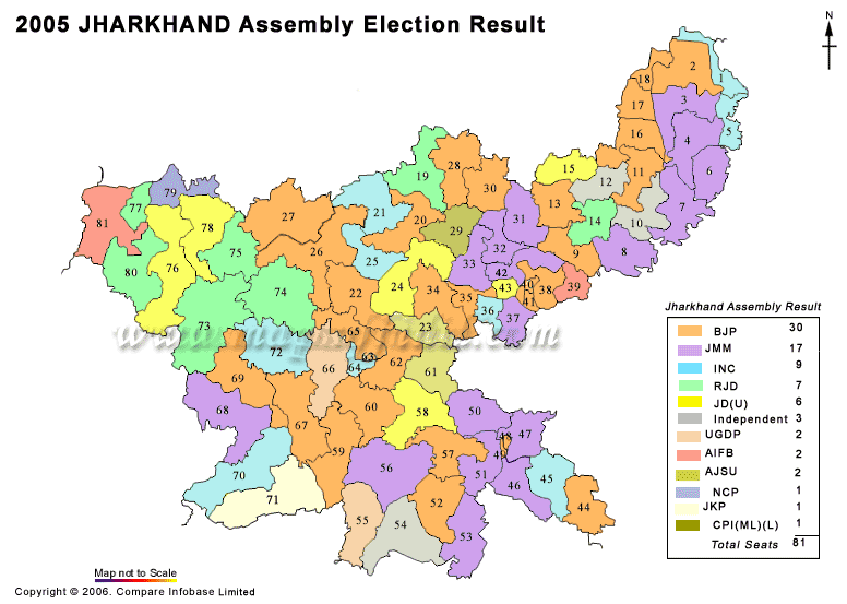 Jharkhand Assembly (Vidhan Sabha) Election Results 2014