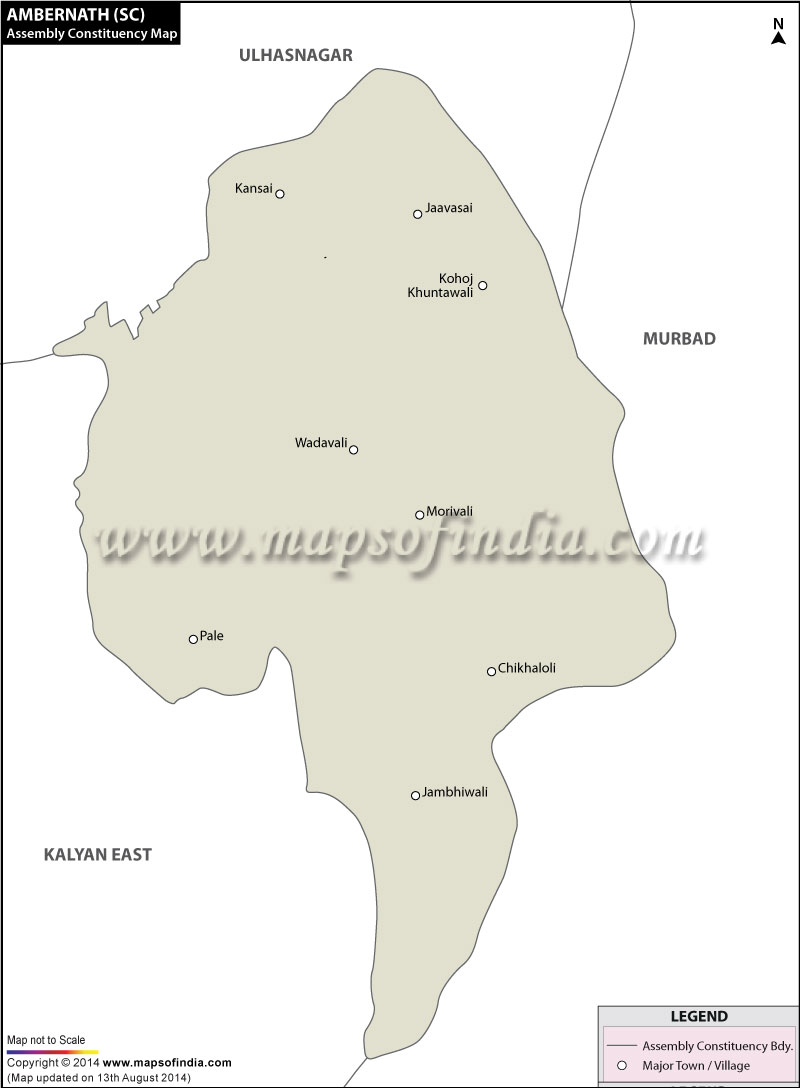 Ambernath(sc) Assembly Constituency Map 