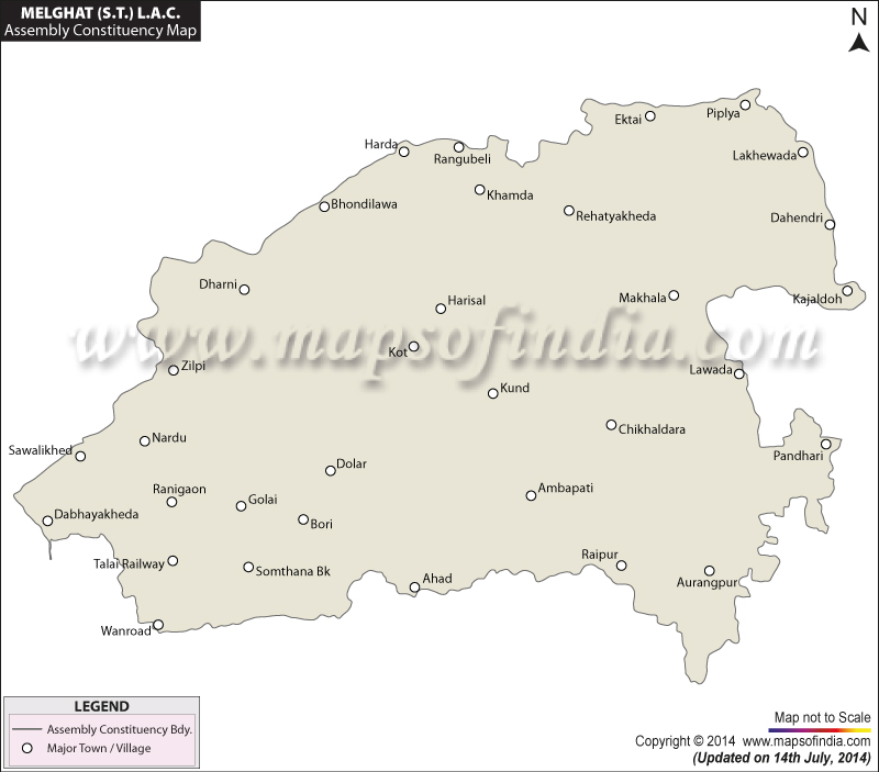 Melghat Assembly Constituency Map