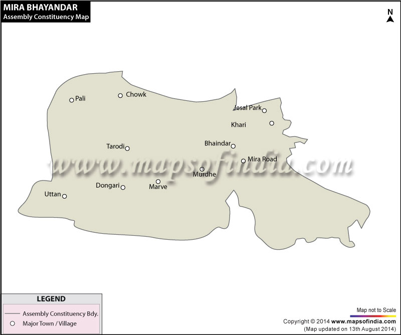 Mira Bhayandar Assembly Constituency Map Mira Bhayandar Assembly Constituency Map