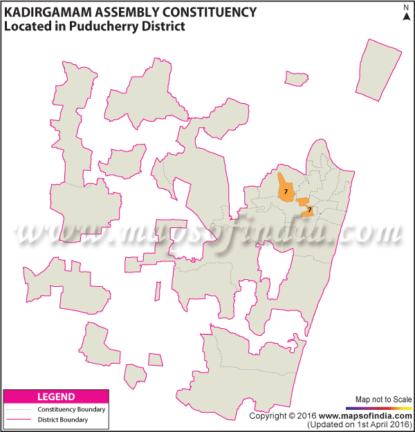 Assembly Constituency Map of Kadirgamam