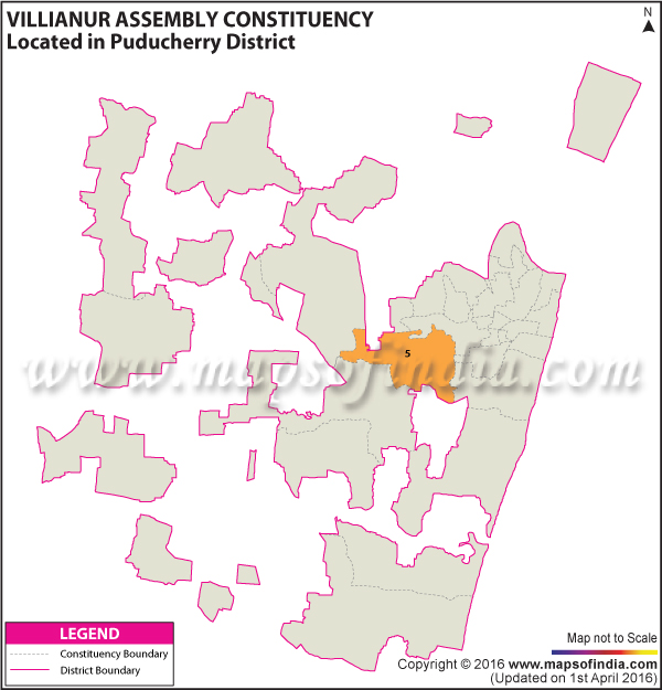 Assembly Constituency Map of Villianur