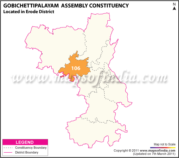 Gobichettipalayam Assembly Constituency Map 