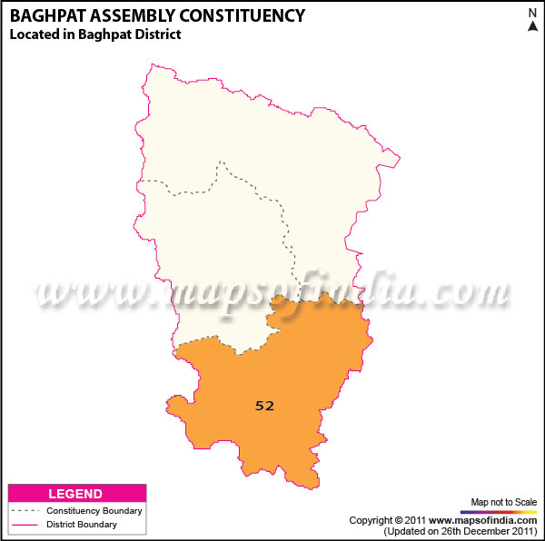 Baghpat Constituency Map 